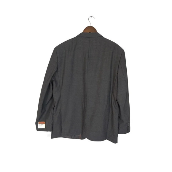 Martino Uomo Moda 100 % Wool Grey Stripe Suit Jacket Blazer Size 46 R - Picture 2 of 9